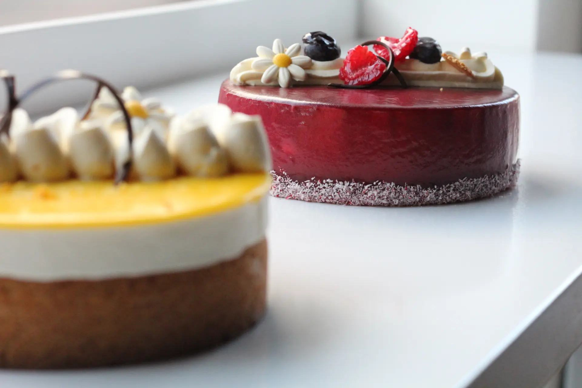 Desserttaart tijdens workshop bij PUUR Patisserie in Eibergen